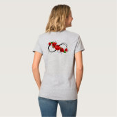 Liebe Bear & Infinity Rose Coupels T - Shirt (Rückseite Vollansicht)