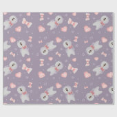 Liebe Bear Muster Geschenkpapier (Flach)