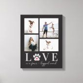 Liebe bearbeiten Farbpet Foto Leinwand (Vorderseite)