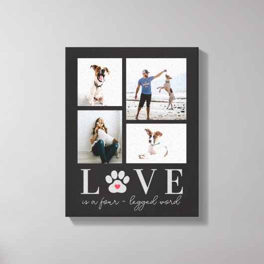 Liebe bearbeiten Farbpet Foto Leinwand (Vorderseite)