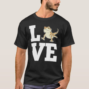 LIEBE Bearded Dragon Lizard Reptile Haustiere Wir T-Shirt