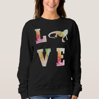 Liebe Bearded Dragon Reptile Lizard Kostüm Sweatshirt