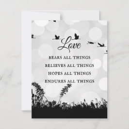 Liebe Bears Alle Dinge Schwarze Silhouette Zitate Feiertagskarte