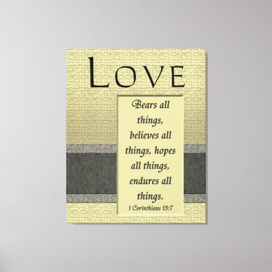 Liebe Bears Alle Dinge Wrapped Canvas Print Leinwanddruck (Vorderseite)