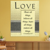 Liebe Bears Alle Dinge Wrapped Canvas Print Leinwanddruck (Insitu (Wohnzimmer))