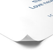 Liebe bears alles Bibelverse Poster (Ecke)