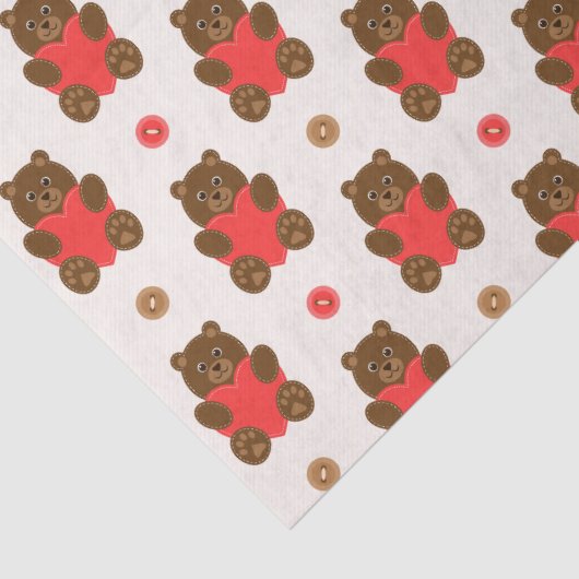 Liebe Bears Seidenpapier (Detail)