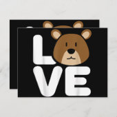 LIEBE Bears Shirt Bear Lover Shirt Cool Bär (Vorne/Hinten)