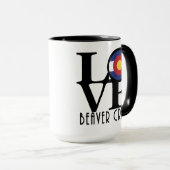 LIEBE Beaver Creek 15 oz Tasse (VorderseiteRechts)