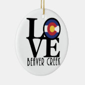 LIEBE Beaver Creek Co Keramik Ornament (Rechts)