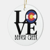 LIEBE Beaver Creek Co Keramik Ornament (Links)