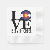 LIEBE Beaver Creek CO Serviette (Vorderseite)