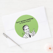 LIEBE BEDEUTET NICHTS FÜR TENNISSPIELER RUNDER AUFKLEBER (Umschlag)