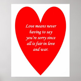 Liebe-bedeutet-nie-sagen-youre-sorry-seither Poster