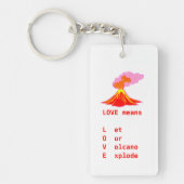 Liebe bedeutet Schlüsselanhänger (Vorderseite)