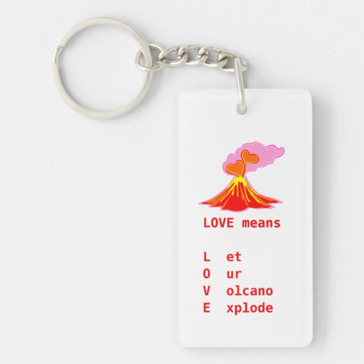 Liebe bedeutet Schlüsselanhänger (Vorderseite)