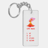 Liebe bedeutet Schlüsselanhänger (Vorderseite links)