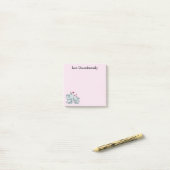 Liebe bedingungslos Elefanten Post-it Klebezettel (Auf Schreibtisch)