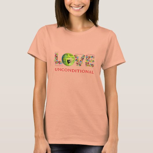Liebe bedingungslos T-Shirt (Vorderseite)