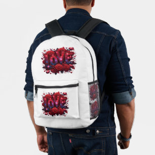 Liebe bedruckter rucksack