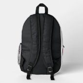 Liebe  bedruckter rucksack (Rückseite)