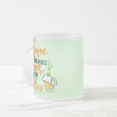 Liebe & Beer St. Patrick’s Day Fun-61146 Hoodie Mattglastasse (Vorderseite Links)