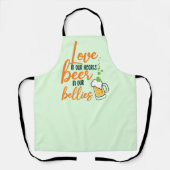 Liebe & Beer St. Patrick’s Day Fun-61146 Hoodie Schürze (Vorderseite)