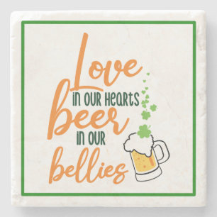 Liebe & Beer St. Patrick’s Day Fun-61146 Hoodie Steinuntersetzer