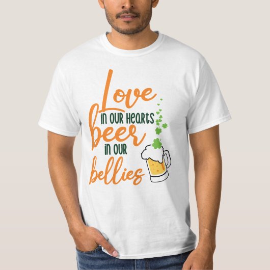 Liebe & Beer St. Patrick’s Day Fun-61146 T-Shirt (Vorderseite)