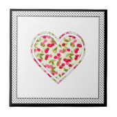 Liebe, Beeren, Kirsche Fliese (Vorderseite)