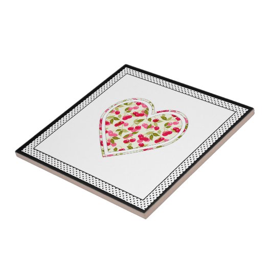 Liebe, Beeren, Kirsche Fliese (Seite)