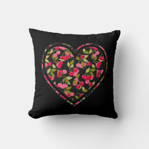 Liebe, Beeren, Kirsche Kissen