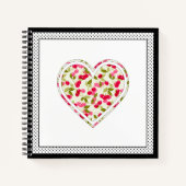 Liebe, Beeren, Kirsche Notizblock (Vorderseite)