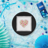 Liebe, Beeren, Kirsche Pappteller (Party)