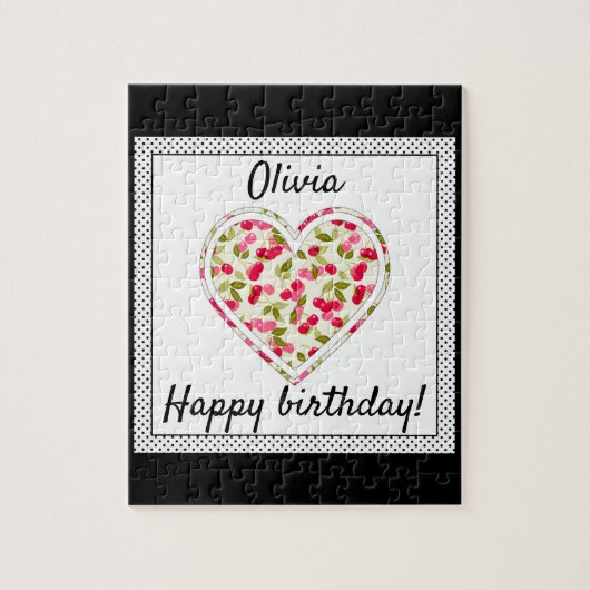 Liebe, Beeren, Kirsche Puzzle (Vertikal)