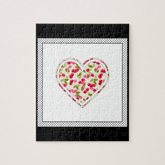 Liebe, Beeren, Kirsche Puzzle (Vertikal)