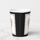 Liebe, Beeren, Kirschpapier-Becher Pappbecher (Rechts)