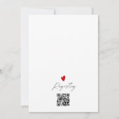 Liebe befindet sich im Air Minimalistisch Foto Bra Einladung (Rückseite)