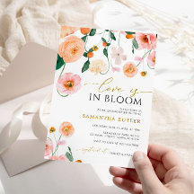 Liebe befindet sich im Brautparty Bloom Poppies Bl
