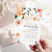 Liebe befindet sich im Brautparty Bloom Poppies Bl Einladung