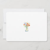 Liebe befindet sich im Brautparty der blühenden Wi Einladung (Rückseite)