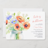 Liebe befindet sich im Brautparty der blühenden Wi Einladung (Vorderseite)