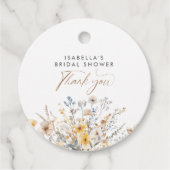 Liebe befindet sich im Brautparty der Wildblume Geschenkanhänger (Vorderseite)