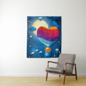 Liebe befindet sich im Luftkissenbereich Wandteppich (Beispiel)