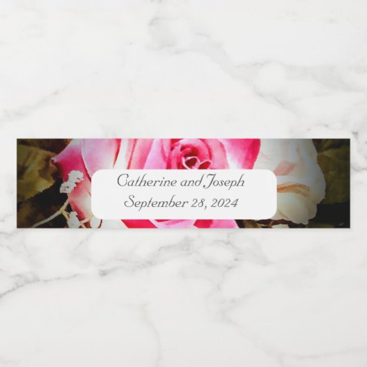 Liebe befindet sich im Set "Blüte Lebensmittel und Wasserflaschenetikett (Einzelnes Label)