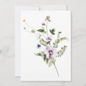 Liebe befindet sich in der Blumendusche Einladung (Rückseite)