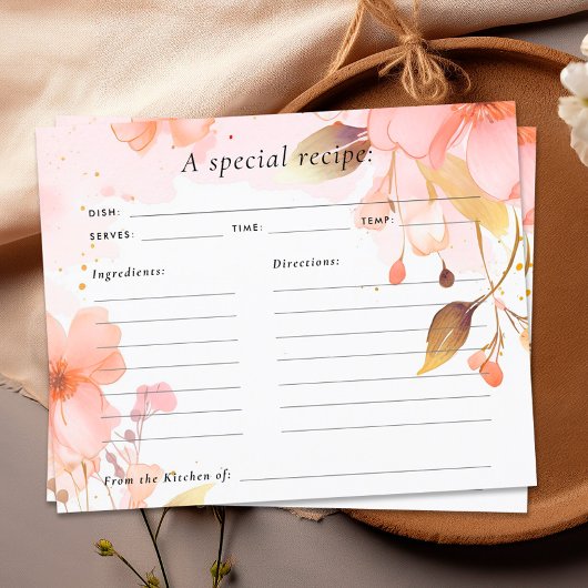 Liebe befindet sich in der Brautparty-Rezept-Karte