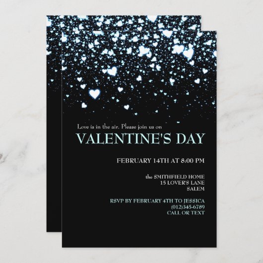 Liebe befindet sich in der Party Einladung des Air (Vorne/Hinten)