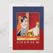 Liebe befindet sich in der Party Einladung des Air (Vorderseite)