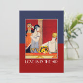 Liebe befindet sich in der Party Einladung des Air (Stehend Vorderseite)